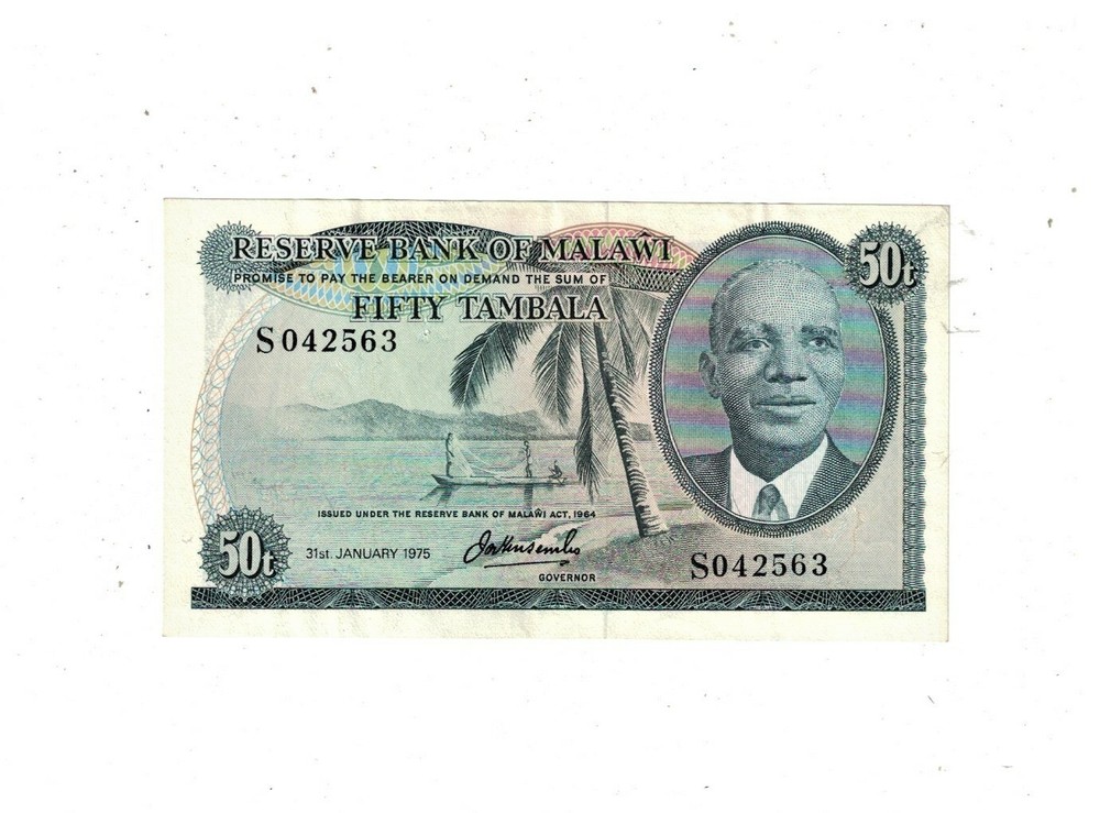 MALAWI 50 TAMBALA 1975 P9.c PB1