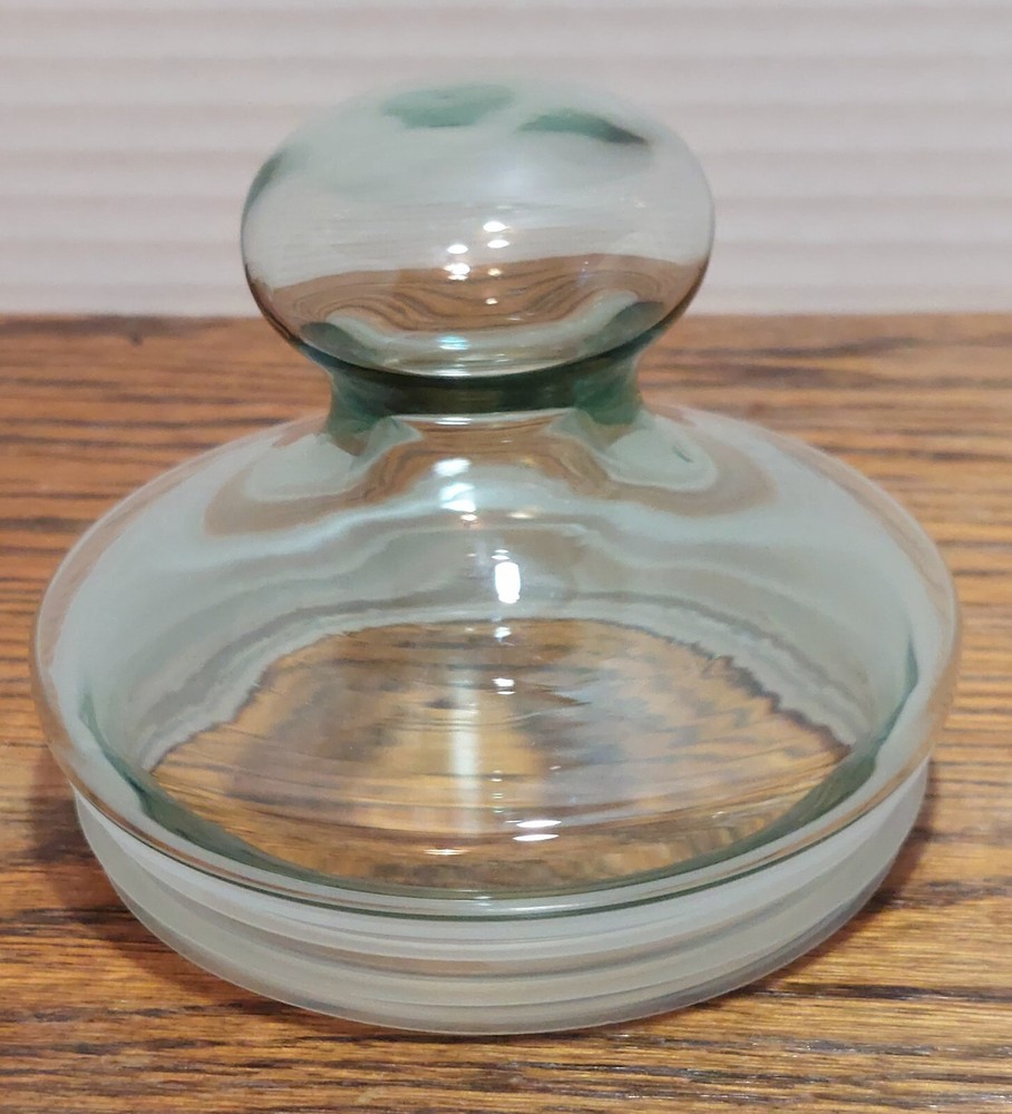 8.5" lidded rubber seal glass storage jar