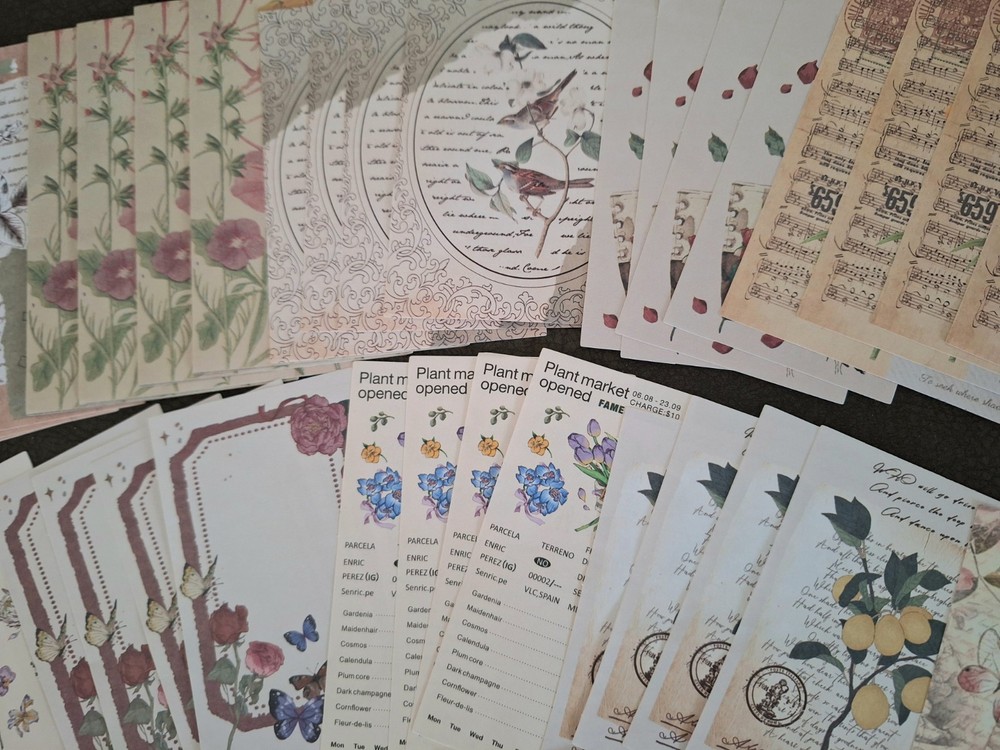 260 Pc Vintage Scrapbooking JJ & Craft Kit