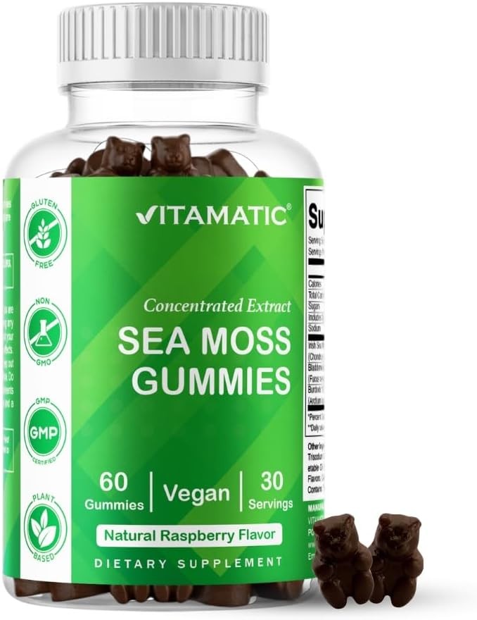 Vitatic h Sea Moss Gummies with Bladderwra & Burdo Root –