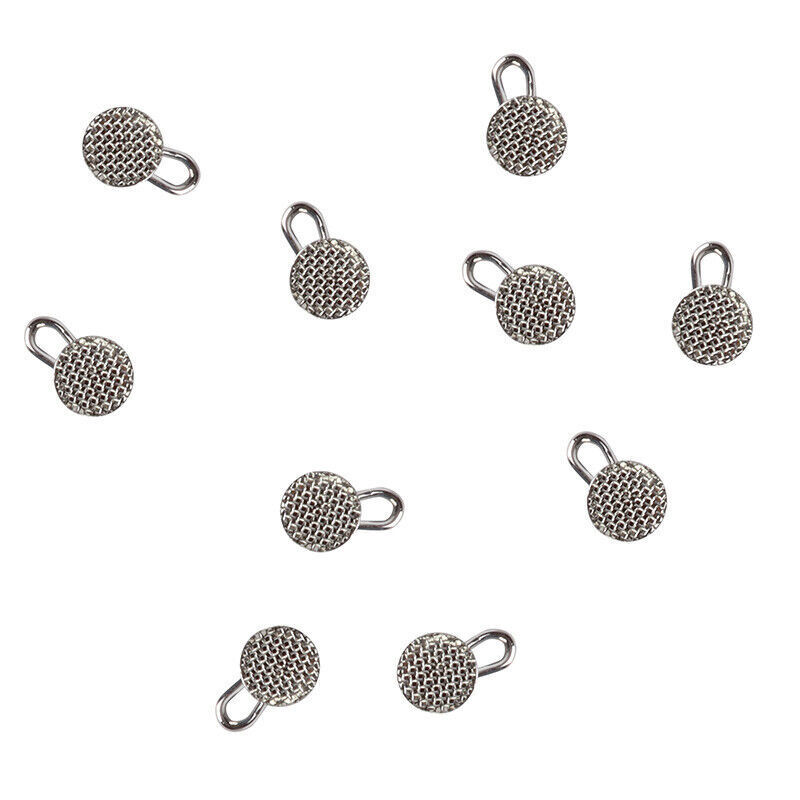 100PCS Dental Orthodontic Traction Hooks Round Mesh Base Bonding Caplin Hook New