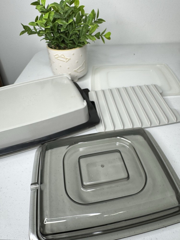 Farberware Microwave Cookware 2 Quart w/ Bacon Rack 4 Piece
