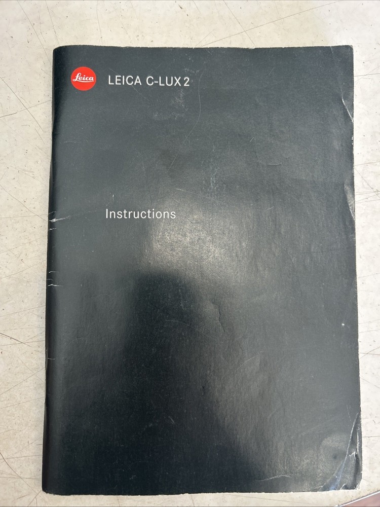 Leica V-LUX 2 Camera Instruction Manual Guide