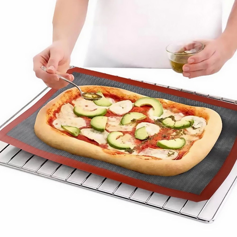 2 Pcs Baking Tray Protective Pad Bakeware Mats Silicone for Oven