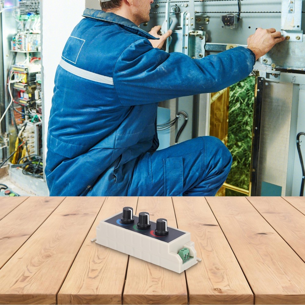 LED Lighting Control Dimmer Adjustable Brightness Three Channel Output