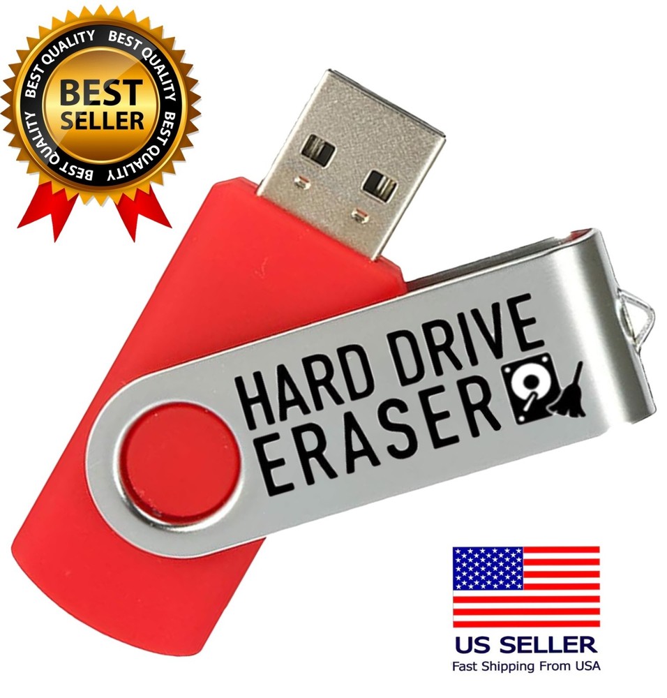 DBAN Hard Drive Eraser Bootable USB Nuke, Remove, Destroy, Secure Disk Wiper NEW