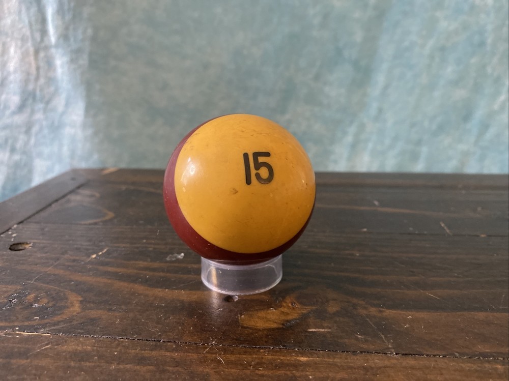 Maroon STRIPE 15 Ball Vintage Billiard Pool Ball 2.25" Replacement