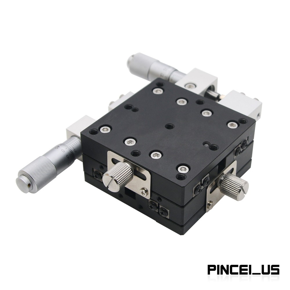 60*60mm XY Axis Manual Displacement Platform Trimming Station Sliding Table