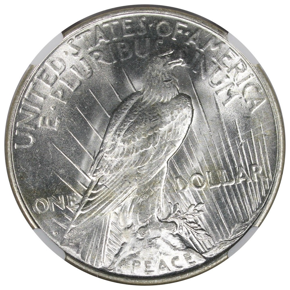 1923-D Peace Dollar NGC MS62 Flashy Better Date $1