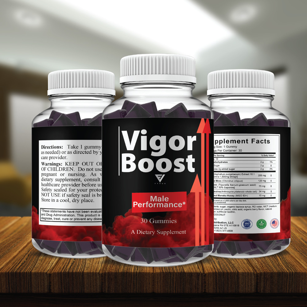 Vigor Boost Performance Gummies, VigorBoost Premium Gummy (30 Gummies)