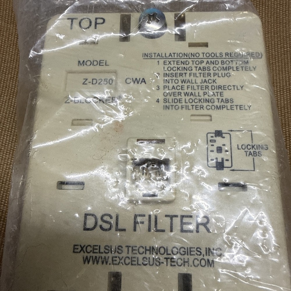 DSL Filter Excelsus Z-Blocker Model Z-330CW Wall Mount – New OG Packaging
