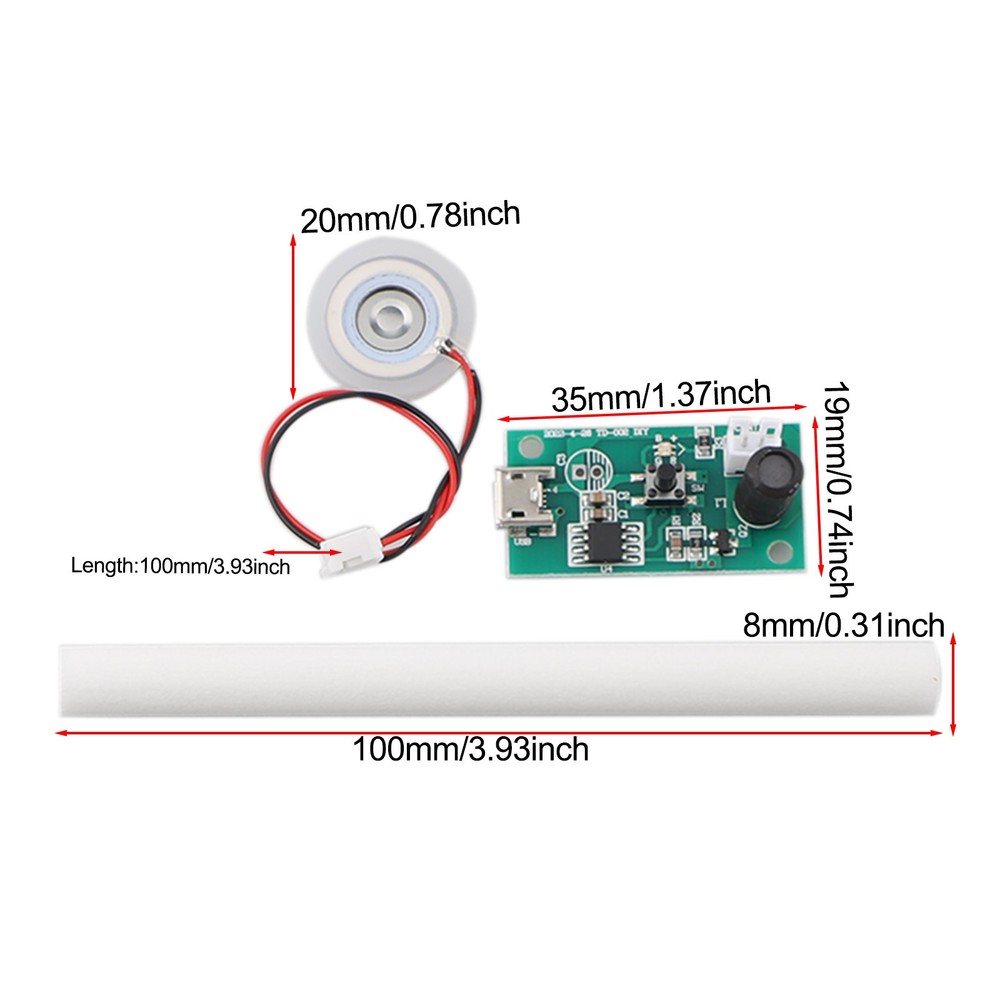 Innovative 4PCS Mist Making Modules Designed with Secure Rubber Seals Inside