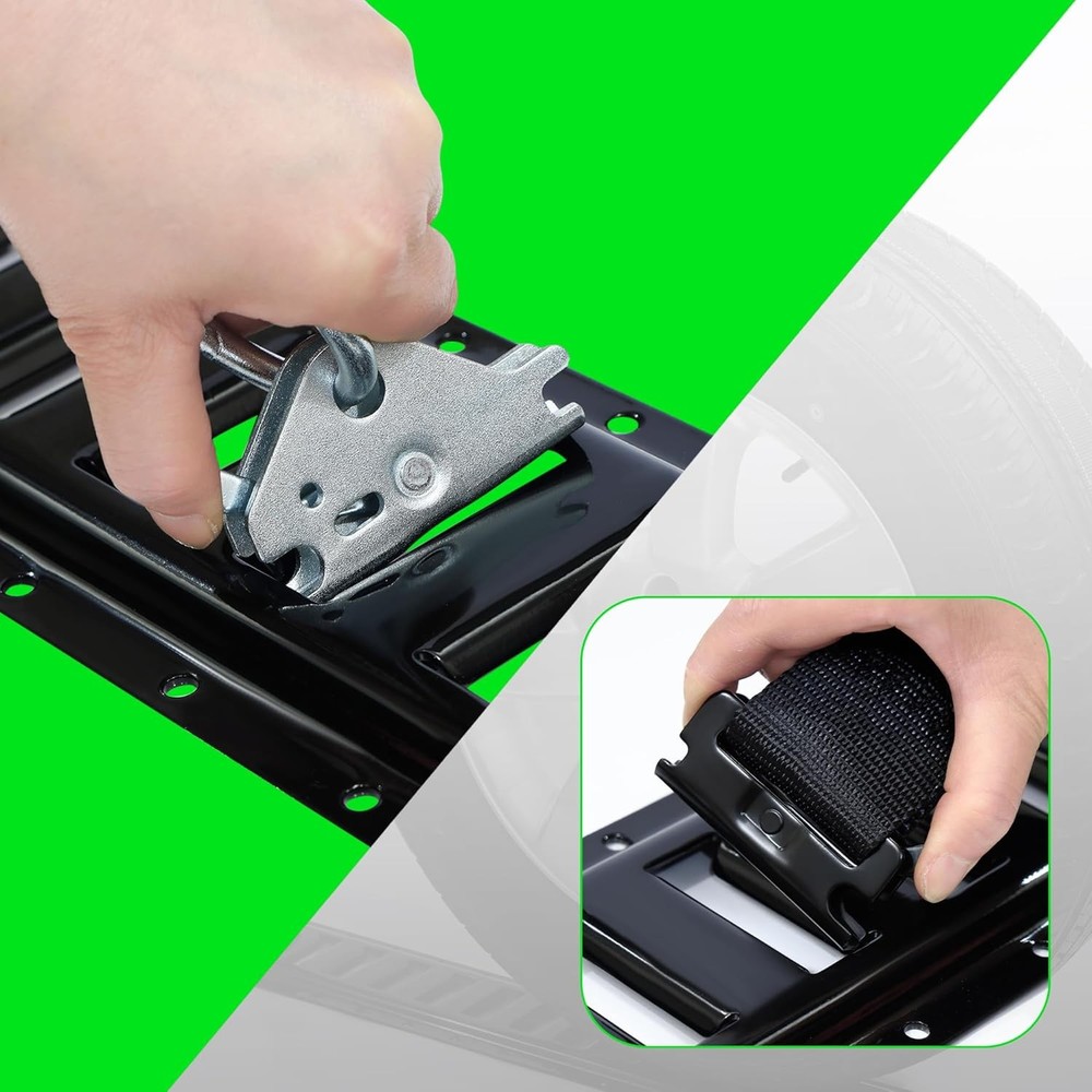 2' E Track Rail Tie-Down Kit-Heavy Duty 4 Pack Etrack Rails System-Power Coated