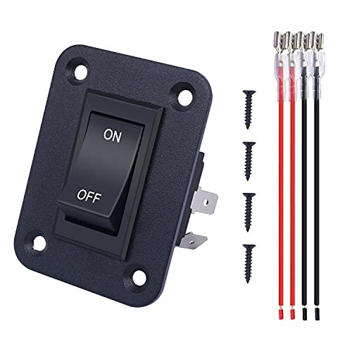 12V Switch ON/Off with Panel 4Pin Rocker Switch DPST Trailer Camper Light
