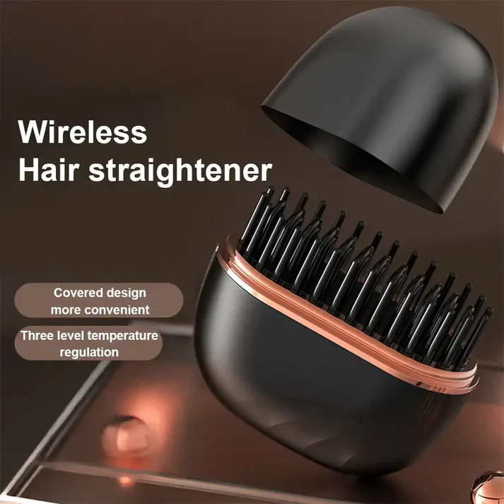 Mini Wireless Hair Styler Comb – Sleek, Portable & Multifunctional Design
