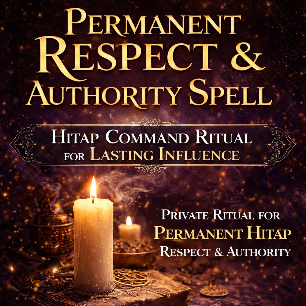 Permanent Respect & Authority Spell | Hitap Command Ritual for Lasting Influence