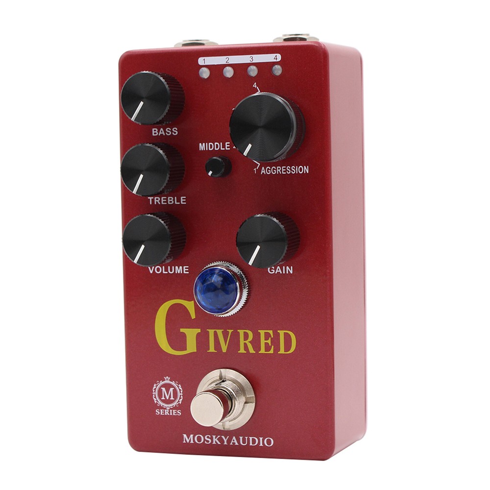 MOSKYaudio Compact Multi-Effects Pedal Preamp/Overdrive/Distortion 4 Models