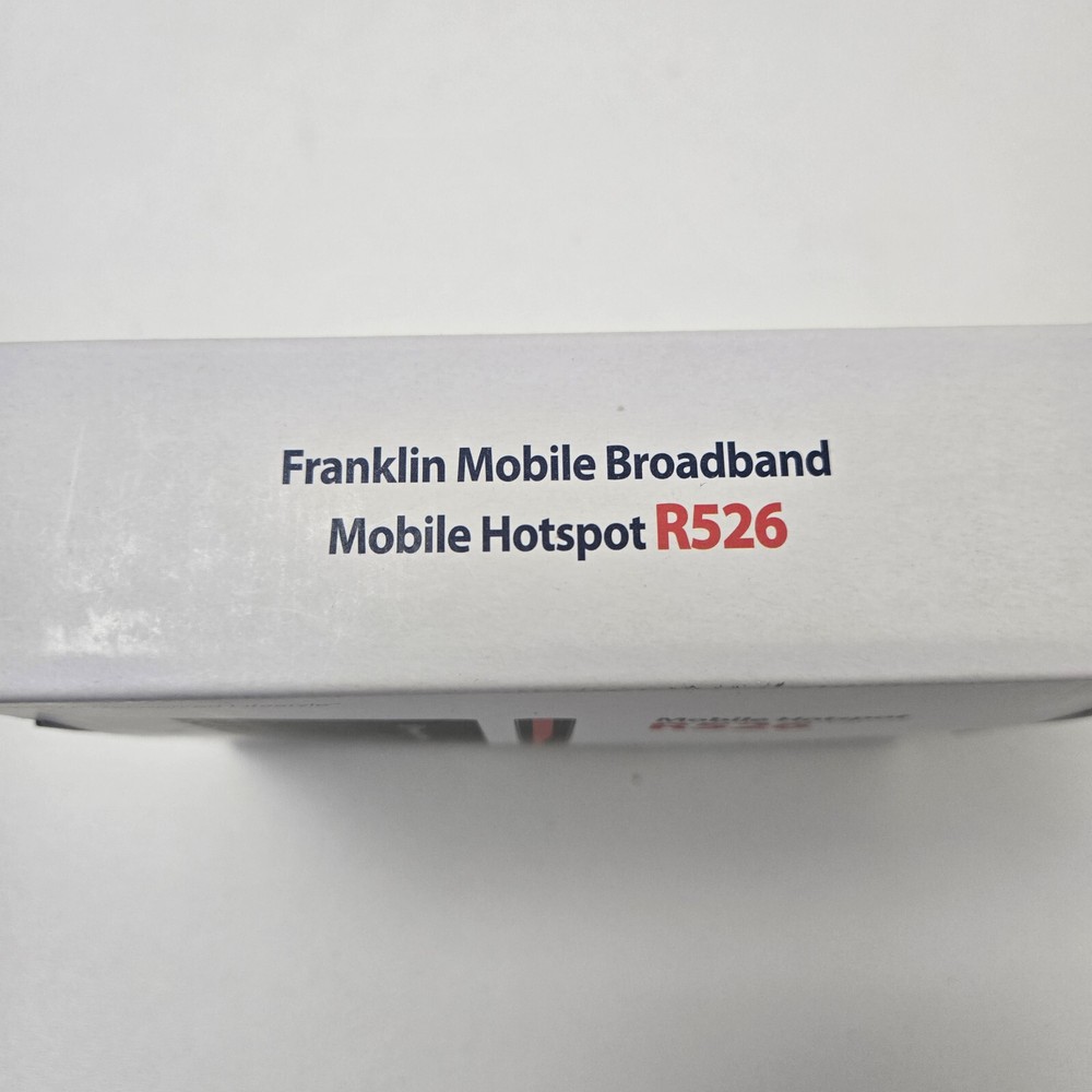 Franklin R526 - Mobile Wi-Fi Hotspot Modem - With Charge & Box Powers On