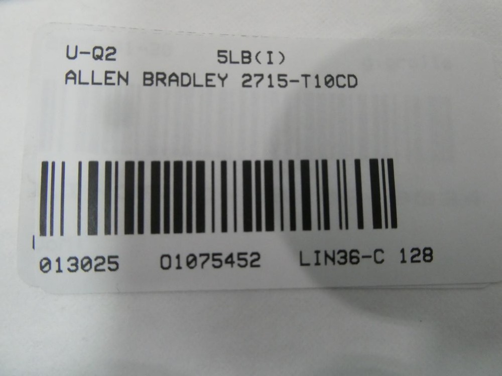 Allen Bradley 2715-T10CD Panelview 5500 Operator Interface Panel Ser A