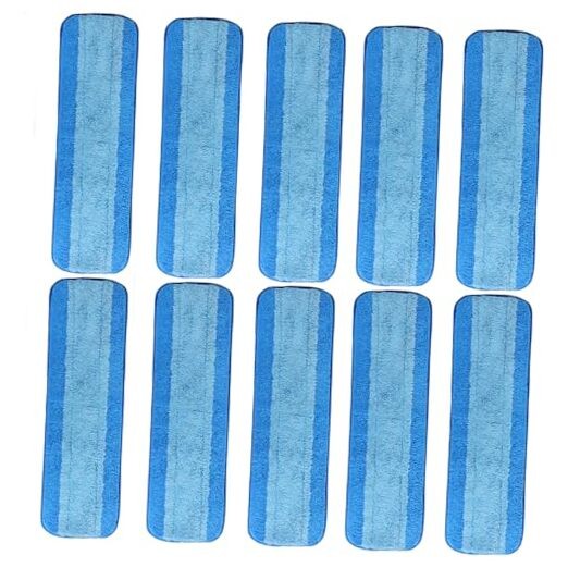 10 Pack Microfiber Cleaning Pads for Bona Mop, Reusable Microfiber 10 Pack Blue