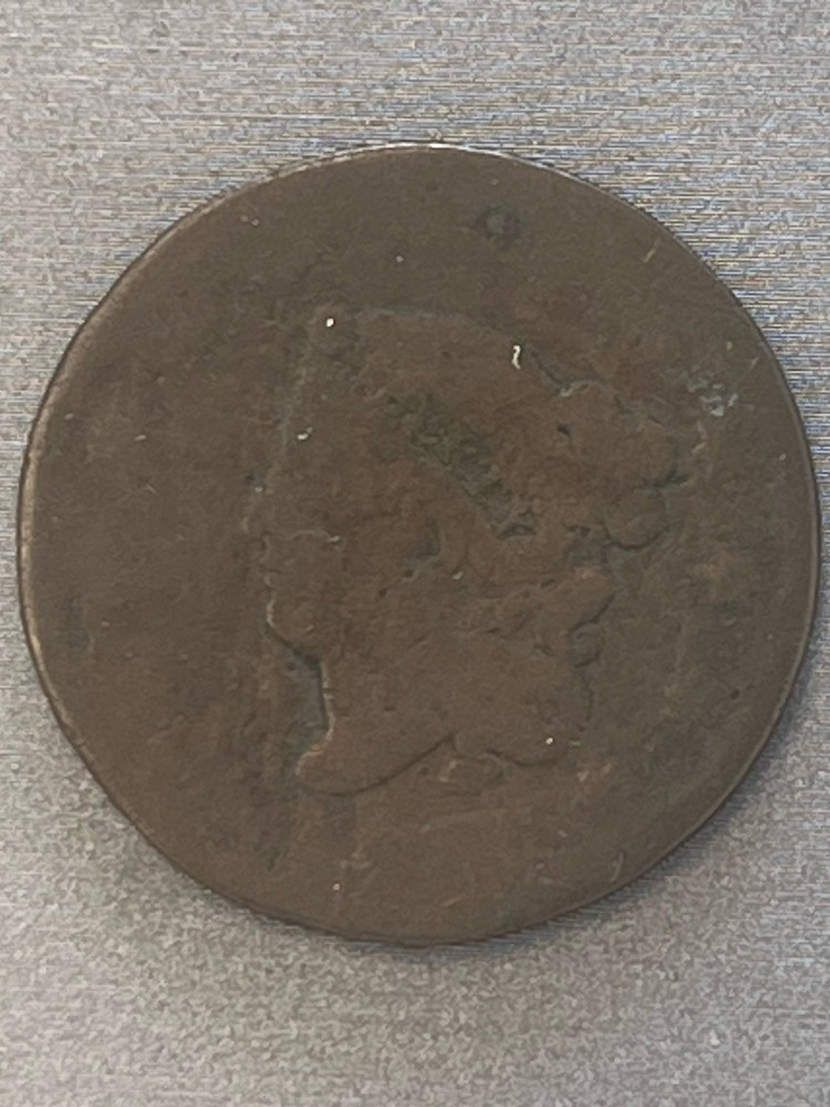 United States Matron Head Large Cent Dateless Cull Coronet #8130