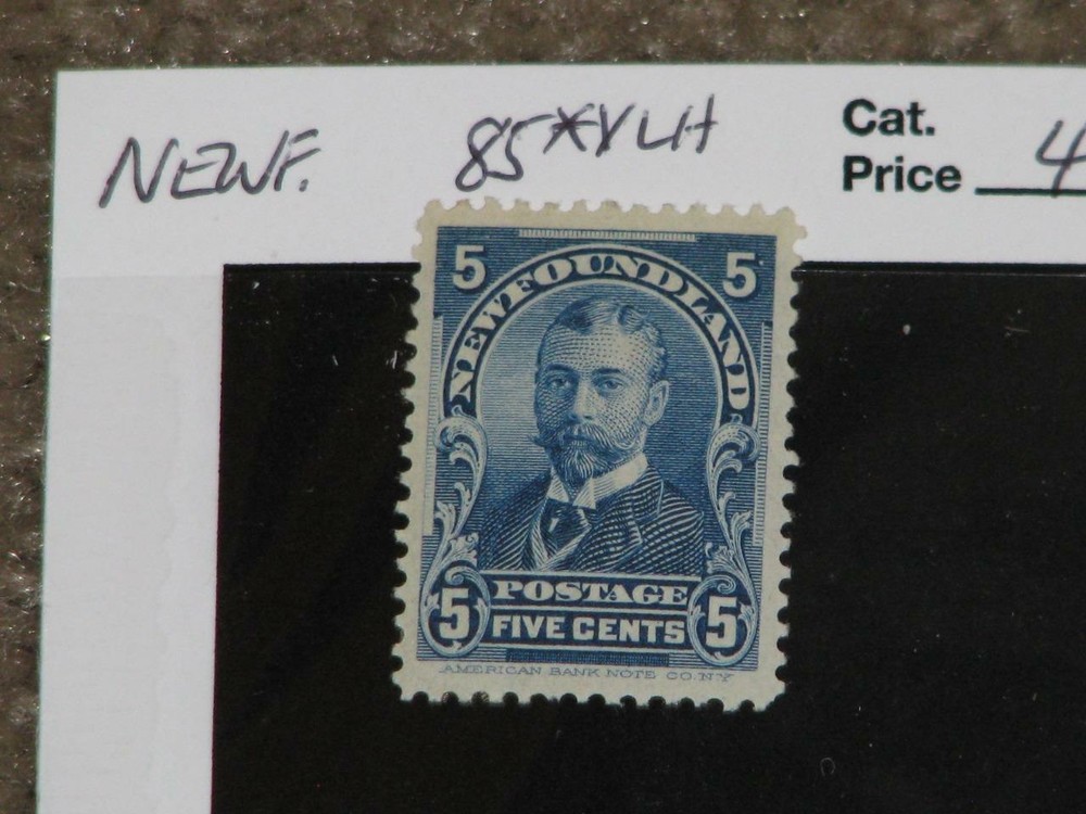 CANADA, NEWFOUNDLAND,SCOTT# 85, MINT LIGHT HINGE