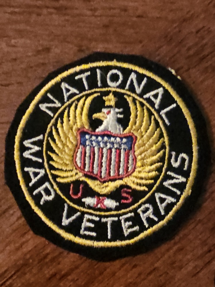 WWII US Army National War Veterans Black Wool Patch c L@@K!!!