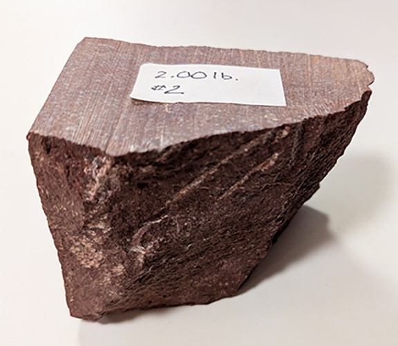 Catlinite Pipestone Block, 2 lb, no. 2