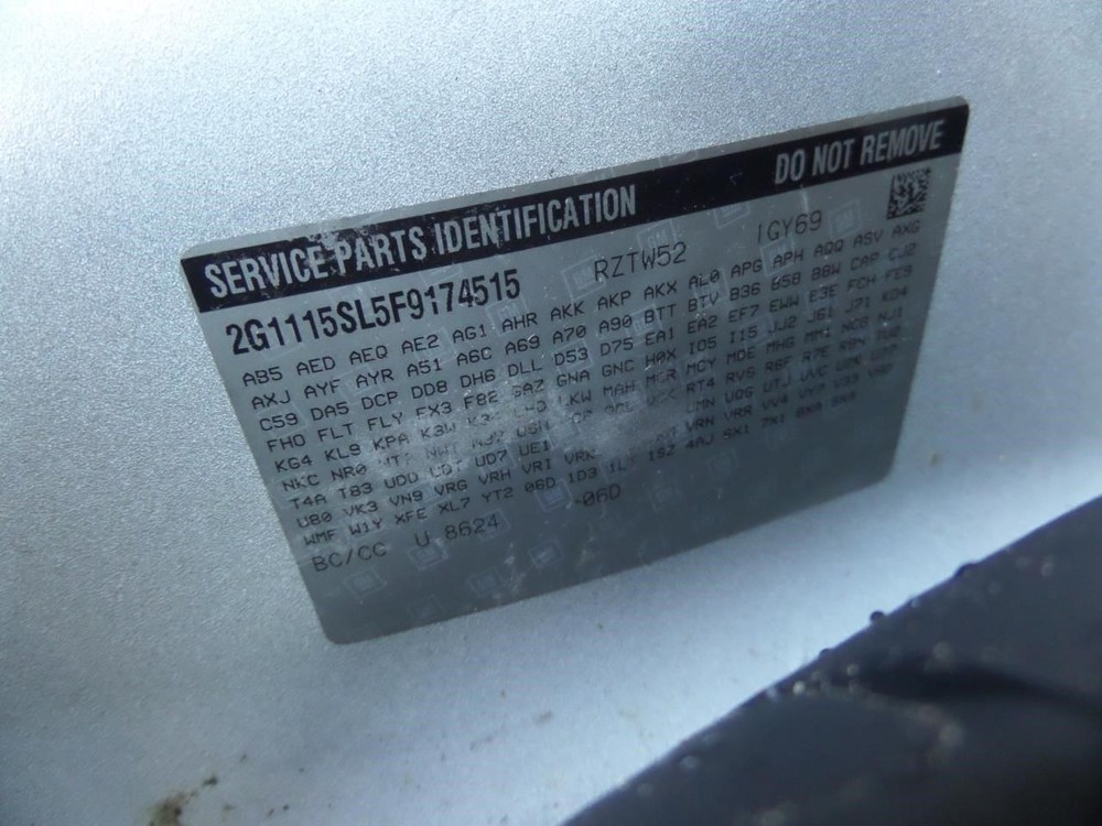 Speedometer Cluster VIN 1 4th Digit New Style MPH Fits 15 IMPALA