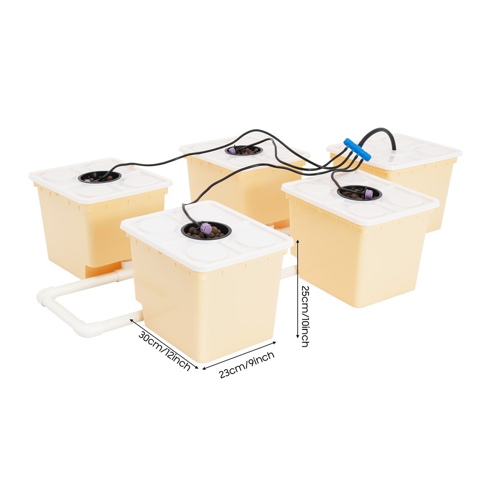 Bucket Drip Growing System Hydroponic Systems,Square Bucket Grow Kit System 11L