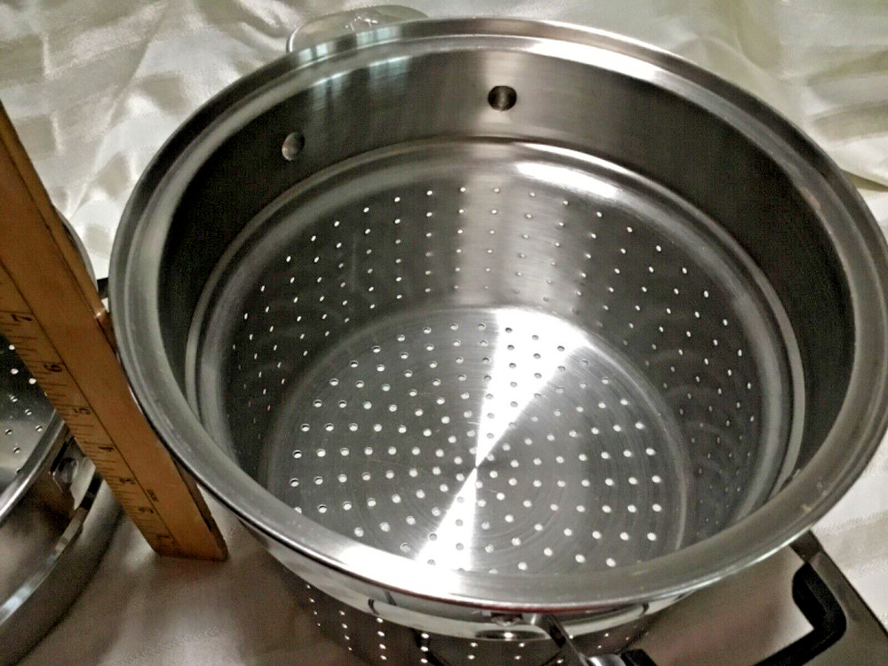ONEIDA Immaculate 18/10 Stainless ~ Two (2) Steamer Inserts ~ Strainers