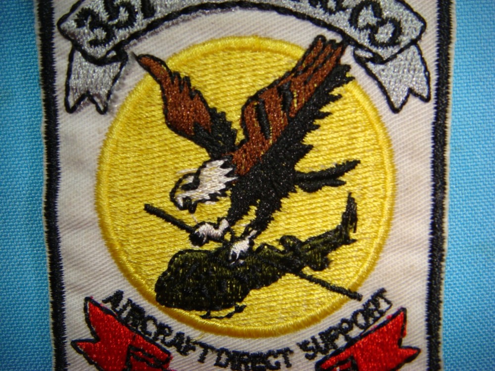 VIETNAM WAR PATCH, US 357th TRANSPORTATION Co. AIRCRAFT DIRECT SUPPORT