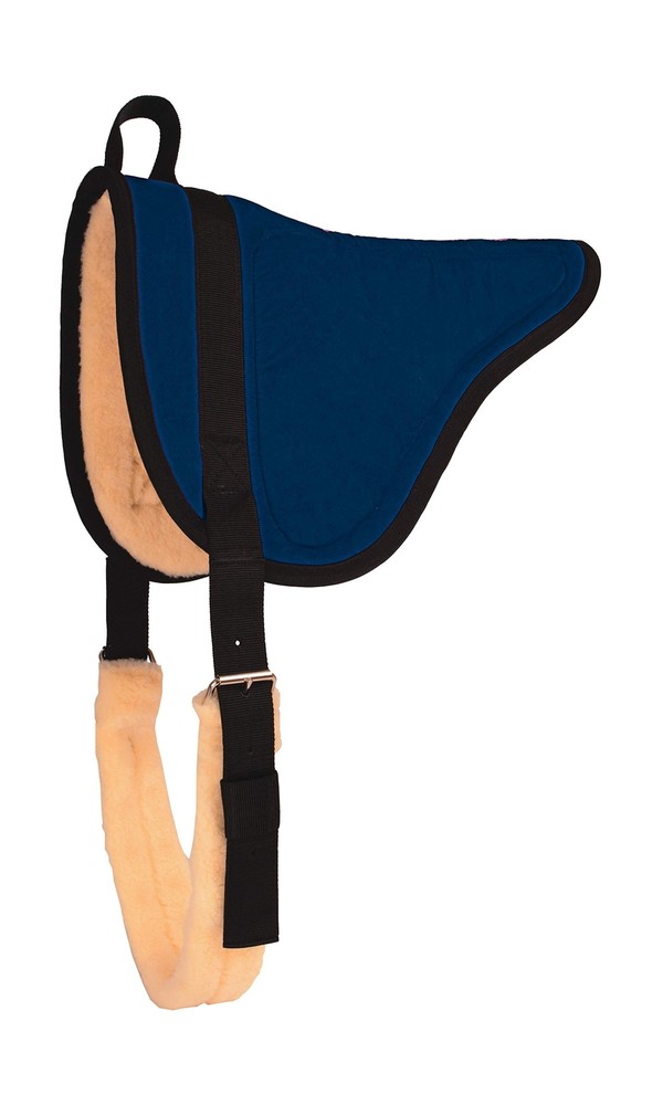 Mustang Manufacturing Company Suede Bareback Pad Navy