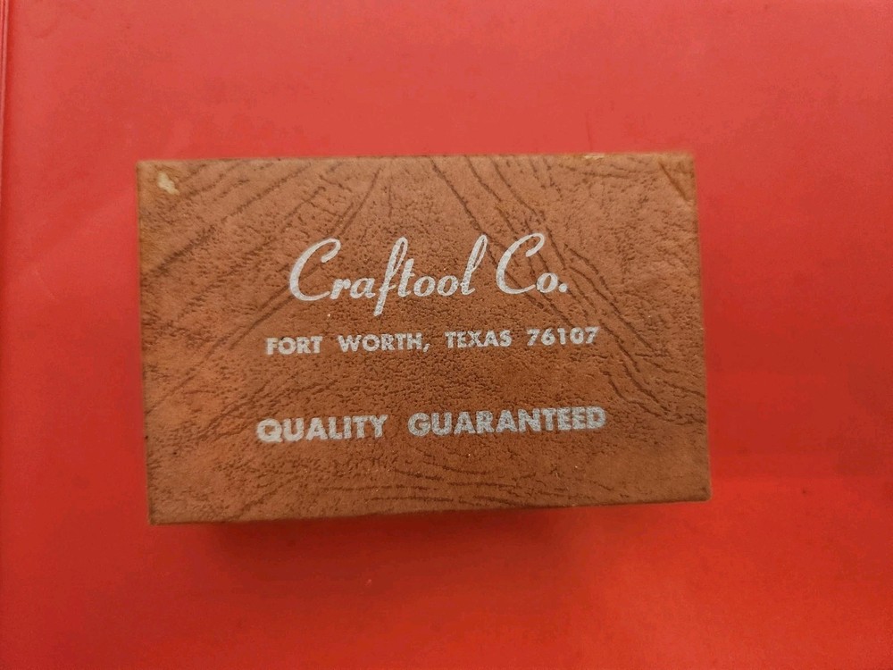 Vintage Craftool Co. Adjustable V Gouge Leather Work Tool Original Box