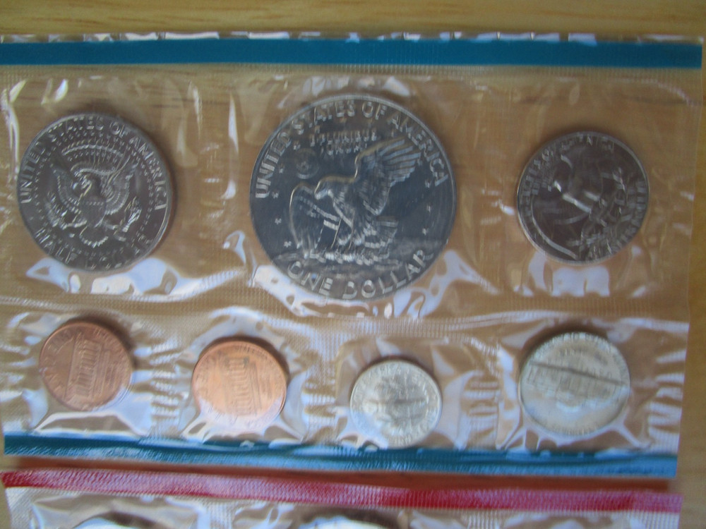1974 P/D/S US Mint Set Uncirculated in OGP Envelope