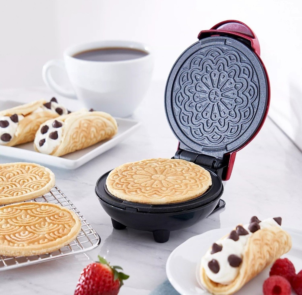 Dash Mini Pizzell Maker - Red