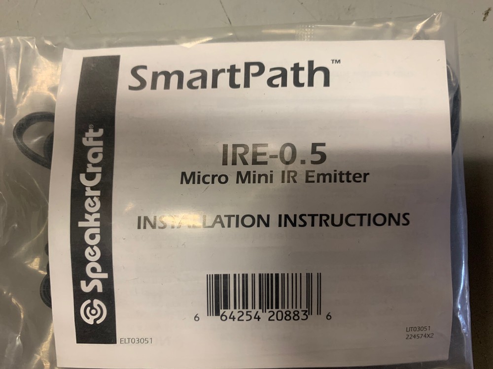 SpeakerCraft SmartPath IRE-0.5 Micro Mini IR Emitter