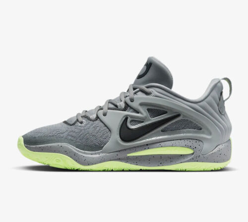 Nike KD15 TB Wolf Grey Volt Yellow Basketball Kevin Durant DO9826-001 Mens Size