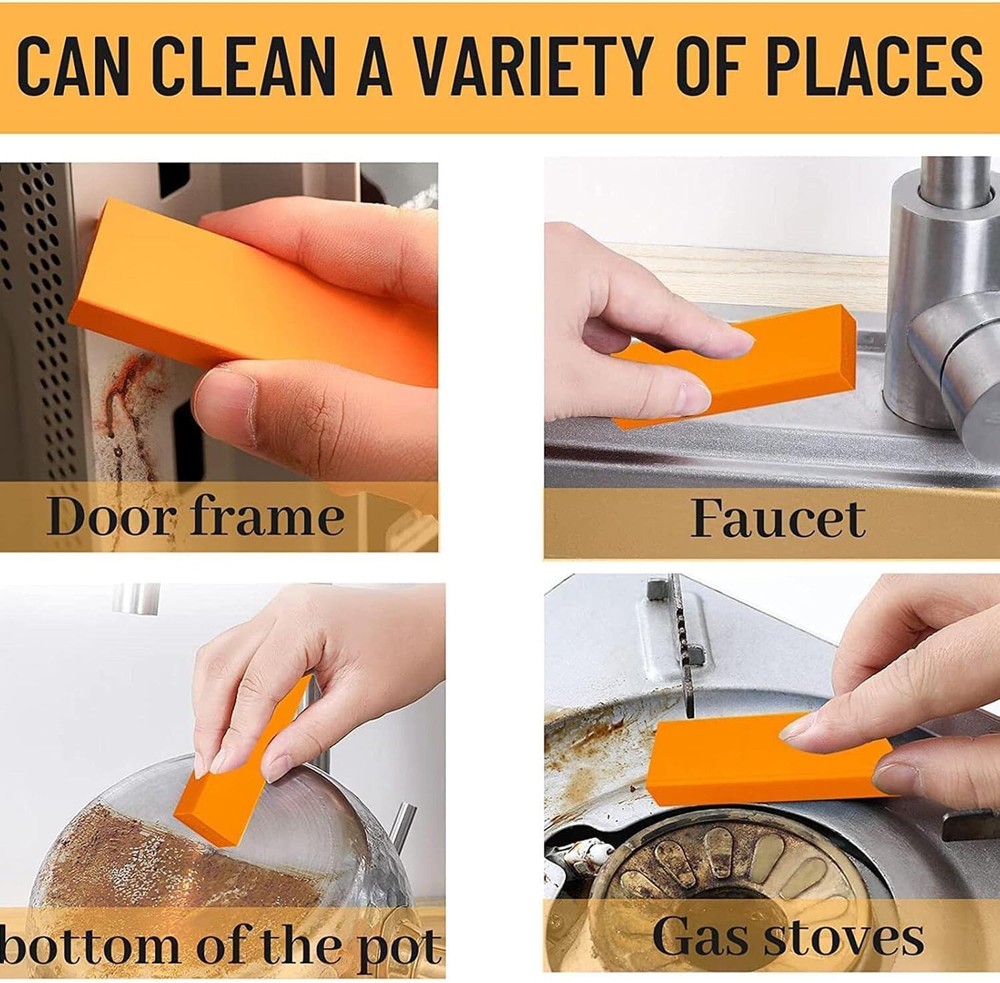 Easy Limescale Eraser Bathroom Glass Rust Remover Rubber Eraser Kitchen Tool