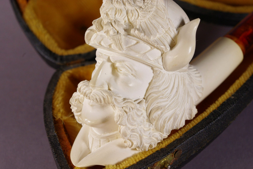 Vintage pipe Meerschaum EAGLE deco pipe (№10)