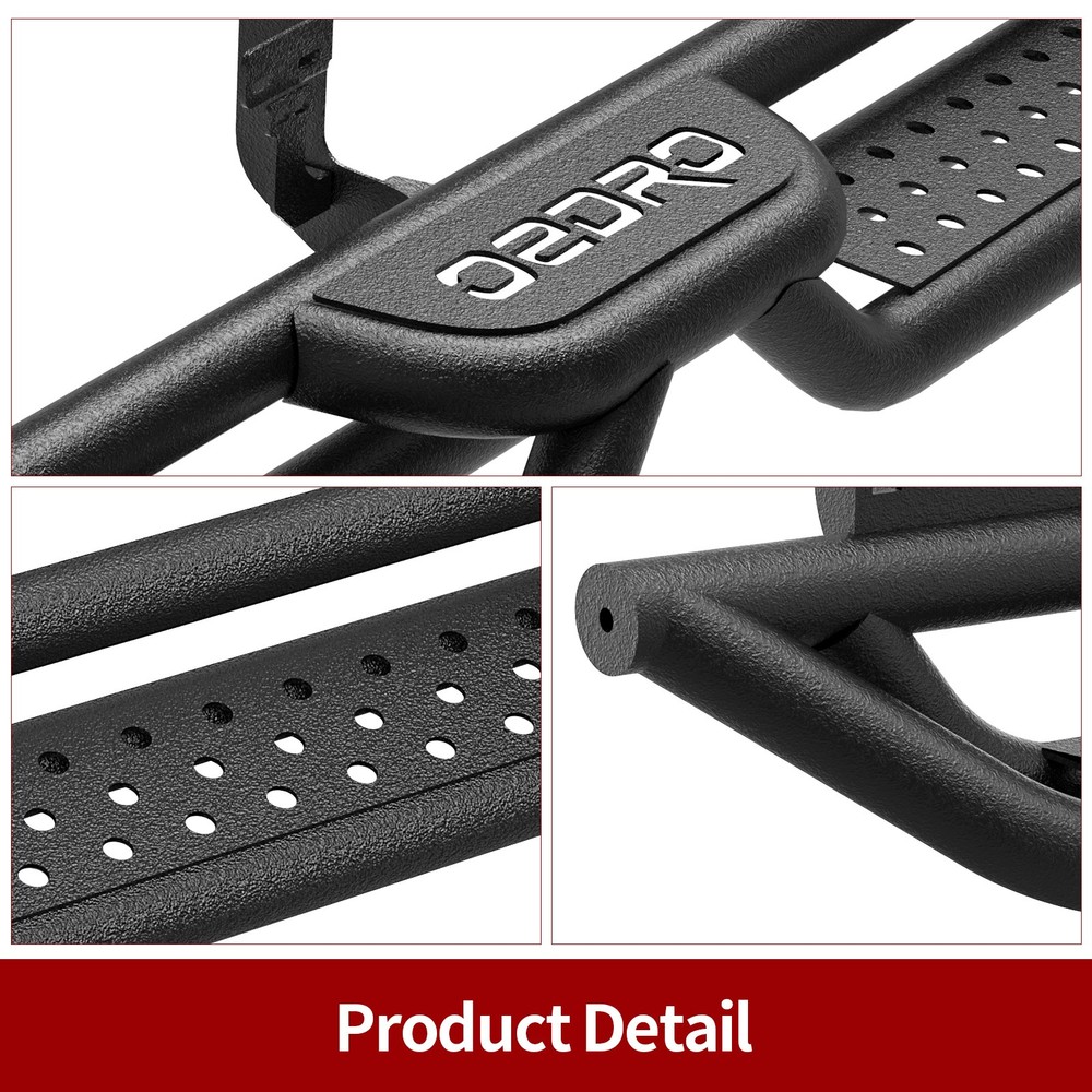 Running Boards for 2007- 2018 Chevy Silverado Double Cab 6" Side Step Nerf Bars