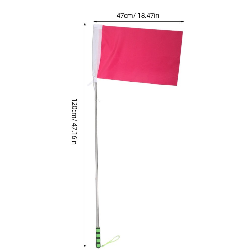 Tour Guide Flags with Extendable Poles - Horse Training Flag & Telescoping Pole