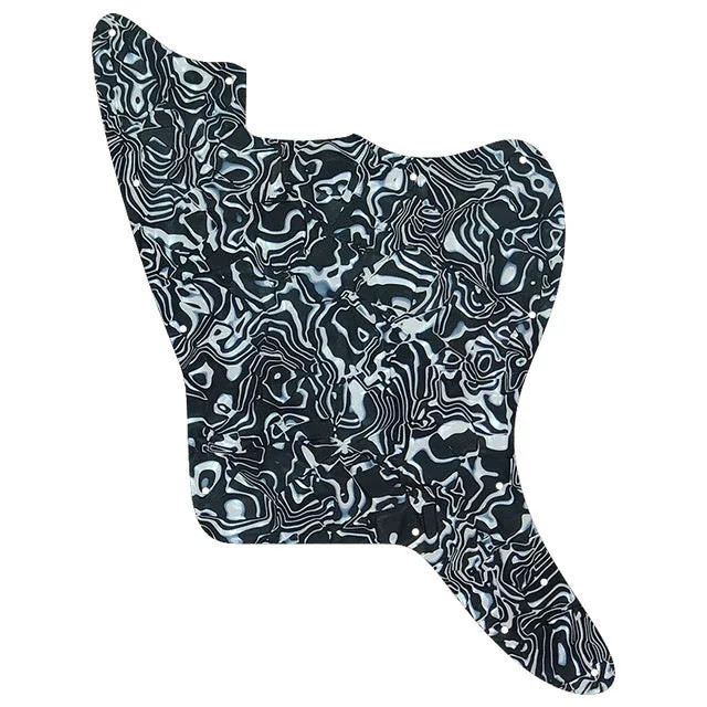 Jazzmaster Pickguard Blank 13-Hole - Black Pearl Shell