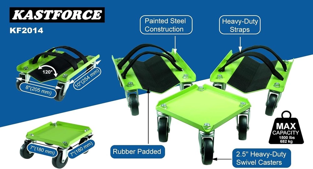 Snowmobile Dolly 1500 lbs - Durable, Rust-Resistant and Easy to Maneuver