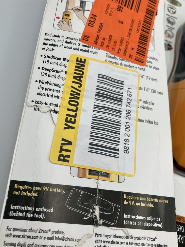 Zircon Stud Sensor Finder HD70 lot HD55