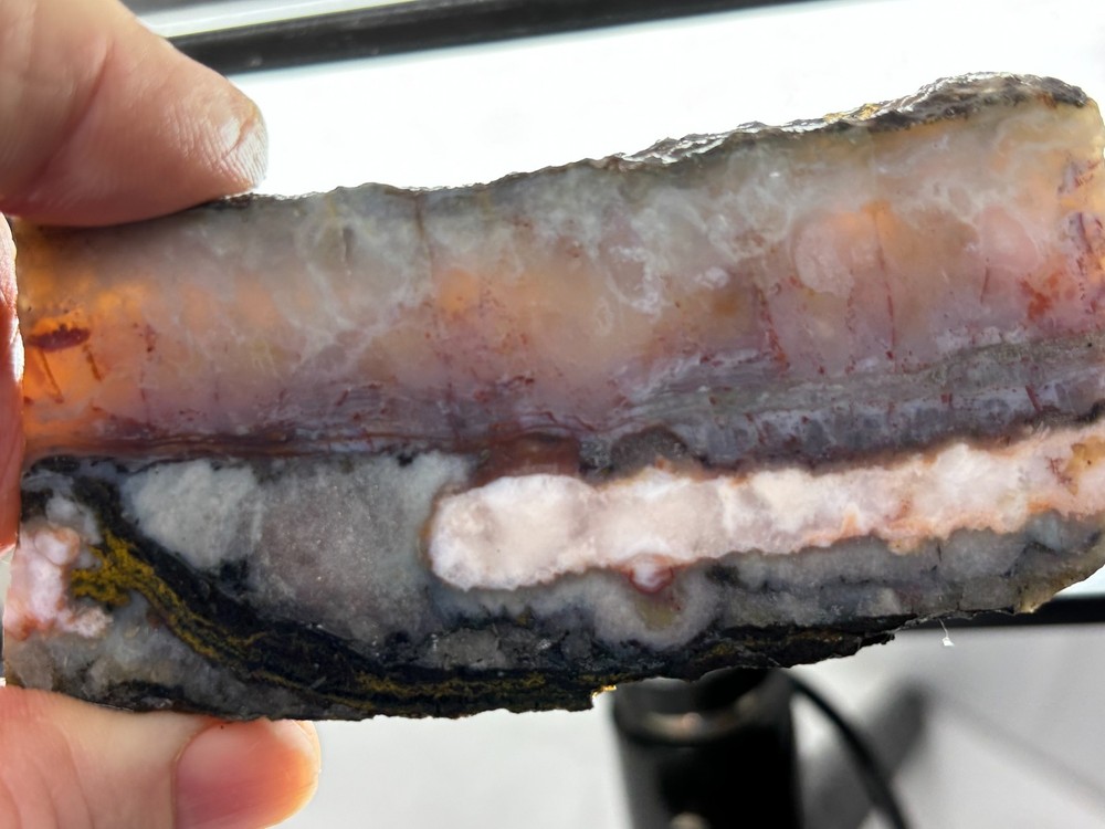 Ghost Seam Agate slab Cabbing Lapidary Collecting Combo Ship Avail