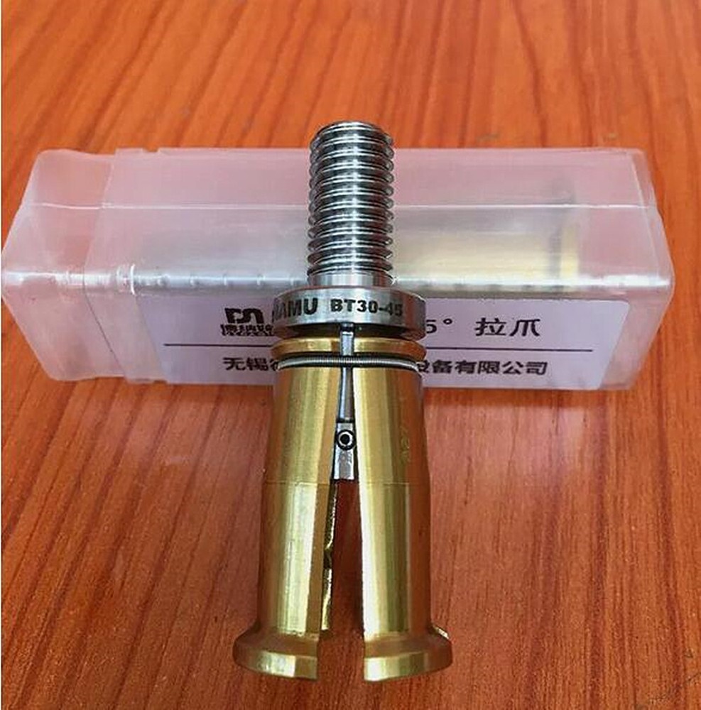 1Pcs BT30 4 Petal Clamp Pull Claw CNC Spindle 45 Degree Outer Screw Pull Parts