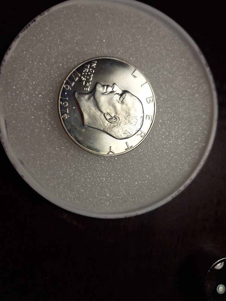 #08-1976 S Proof Eisenhower Bicentennial “Ike Silver Dollar” type 2 Silver