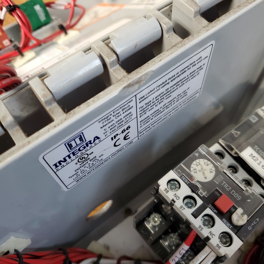 Kelley Hydraulic Dock Leveler Control Box Panel 480V 3 Phase 6014230
