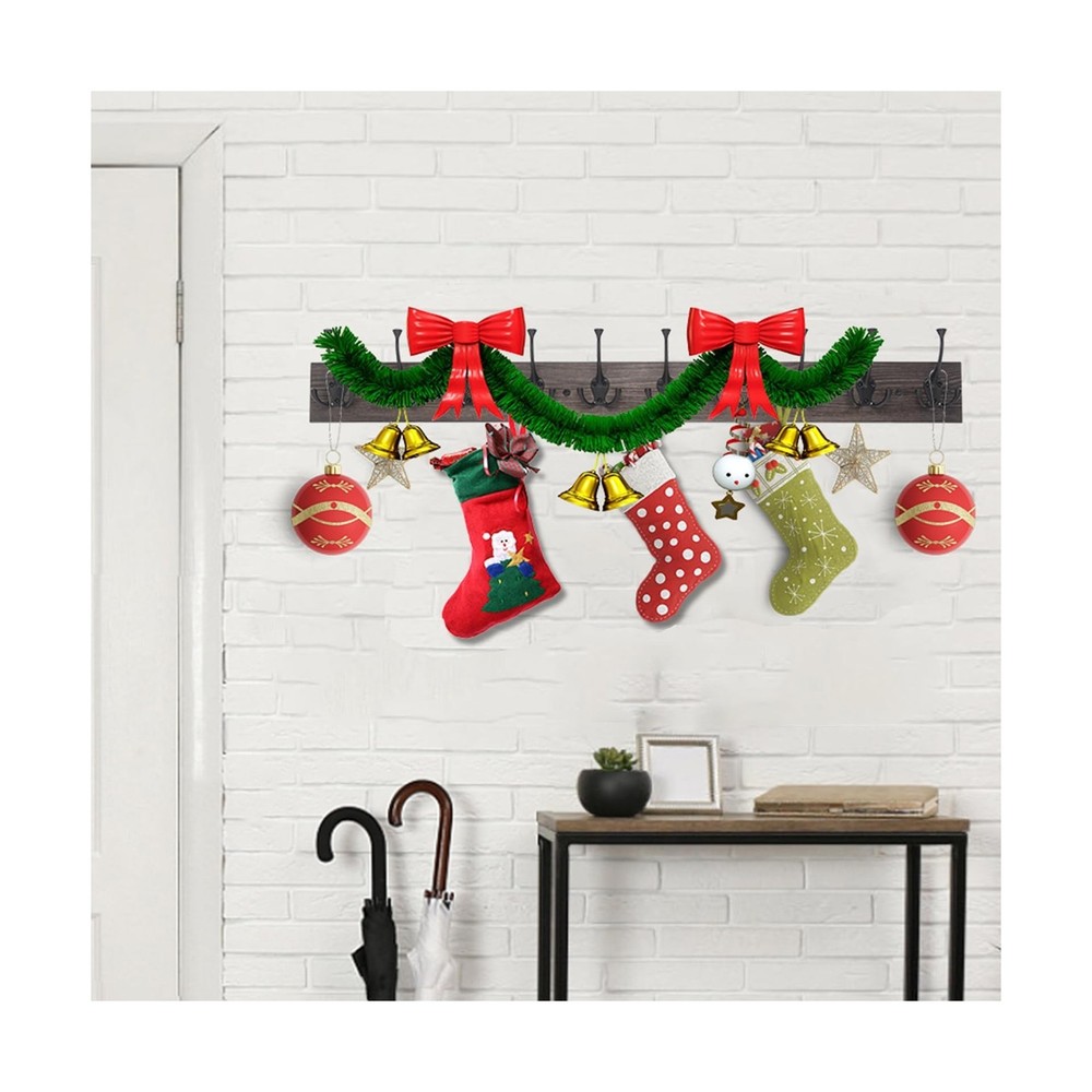 IBosins Wall Mounted Coat Rack with 10 Decorative Hooks, 34'' Long,... Fast Ship